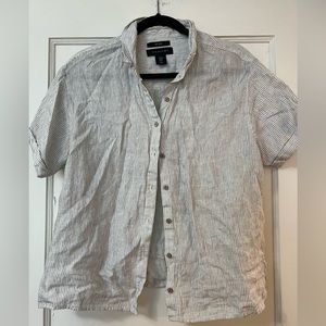 100% Linen Tahari Top